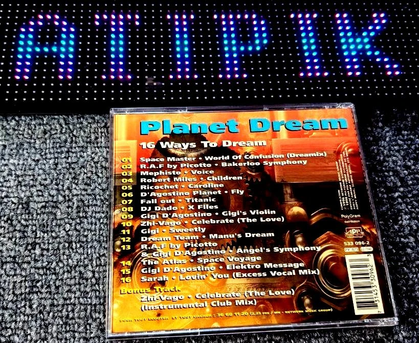 🌙 Cd Planet Dream 1996 - Dream House Rare Robert Miles  Contact FM 📀 – photo 2